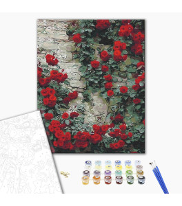 Malowanie po numerach Brushme "Kwiaty w domu" 40x50 cm