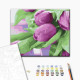 Malowanie po numerach Brushme "Tulipany na stole" 40x50 cm