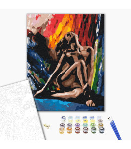 Malowanie po numerach Brushme "Naga pasja" 40x50 cm