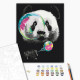 Malowanie po numerach Brushme "Panda z bańką" 40x50 cm