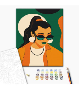 Malowanie po numerach Brushme "Tryptyk styl wiosenny 3" 40x50 cm