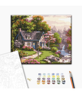 Malowanie po numerach Brushme "Las wróżek" 40x50 cm