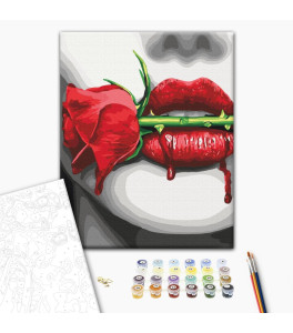 Malowanie po numerach Brushme "Kolce namiętności" 40x50 cm Malowanie po numerach Brushme "Kolce namiętności" 40x50 cm