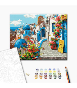 Painting by numbers Brushme "Summer Santorini" 40x50 cm