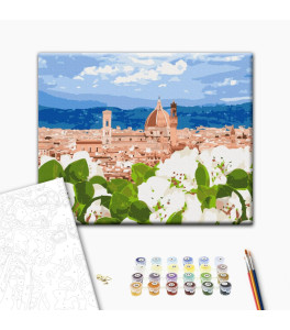 Malowanie po numerach Brushme "Kwiatowy Florencja" 40x50 cm
