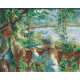 Malowanie po numerach Brushme "Koło jeziora. Pierre–Auguste Renoir" 40x50 cm