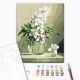 Malowanie po numerach Brushme "Orchidee w wazonie" 40x50 cm