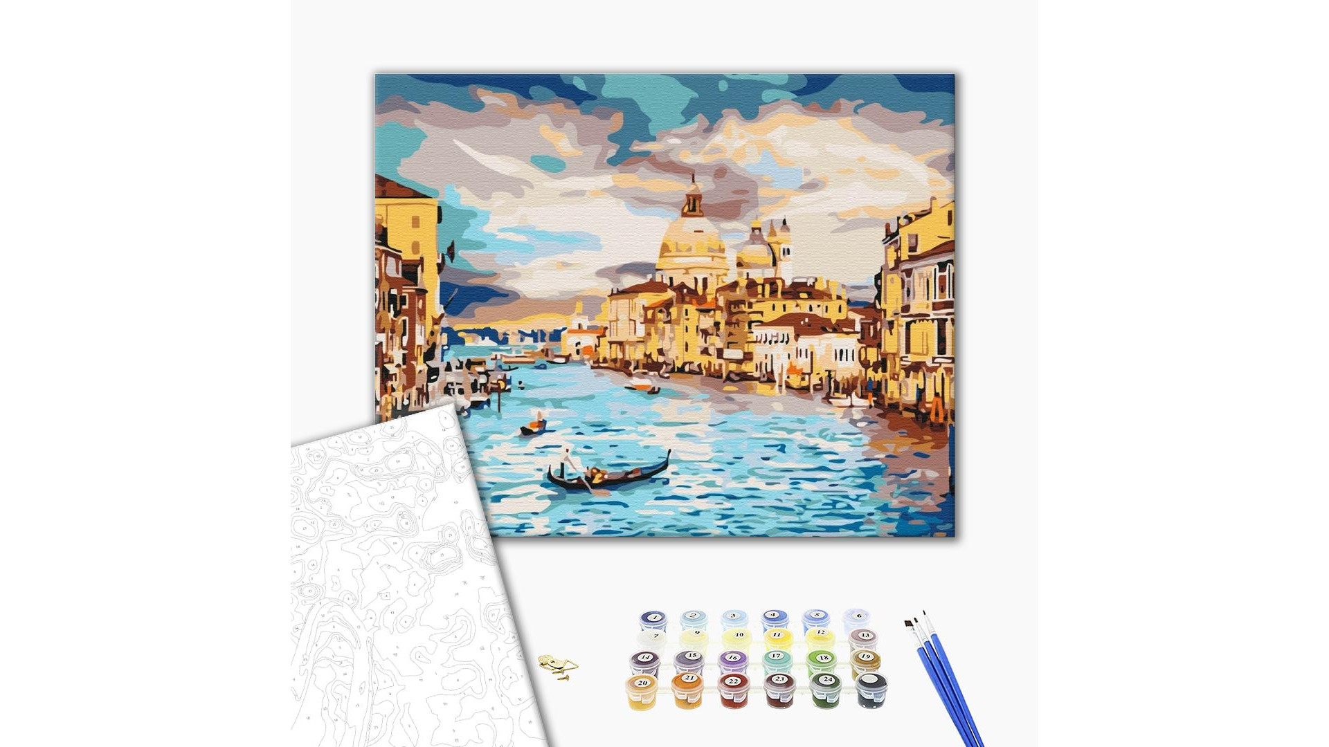 Malowanie po numerach Brushme "Niebiańska Wenecja" 40x50 cm