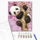 Malowanie po numerach Brushme "Panda na sakurze" 40x50 cm