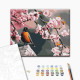 Malowanie po numerach Brushme "Dzięcioł i sakura" 40x50 cm