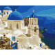 Malowanie po numerach Brushme "Widok na Santorini" 40x50 cm