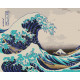 Malowanie po numerach Brushme "Wielka fala u wybrzeży Kanagawy. Hokusai" 40x50 cm