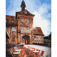 Malowanie po numerach Brushme "Stary Ratusz w Bambergu" 40x50 cm