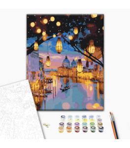Painting by numbers Brushme "The evening glow of Venice" 40x50 cm