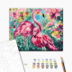 Malowanie po numerach Brushme "Floral flamingosKwiatowe flamingi" 40x50 cm