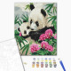 Malowanie po numerach Brushme "Mama panda z młodym" 40x50 cm