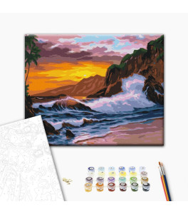 Malowanie po numerach Brushme "Fale morskie" 40x50 cm