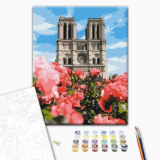 Painting by numbers Brushme Notre dame cathedral 40x50 cm