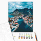 Malowanie po numerach Brushme "fiordy norweskie" 40x50 cm