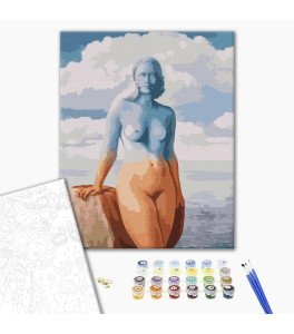 Malowanie po numerach "Czarna magia" Rene Magritte 40x50 cm