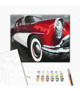 Malowanie po numerach Brushme "Retro prędkość" 40x50 cm